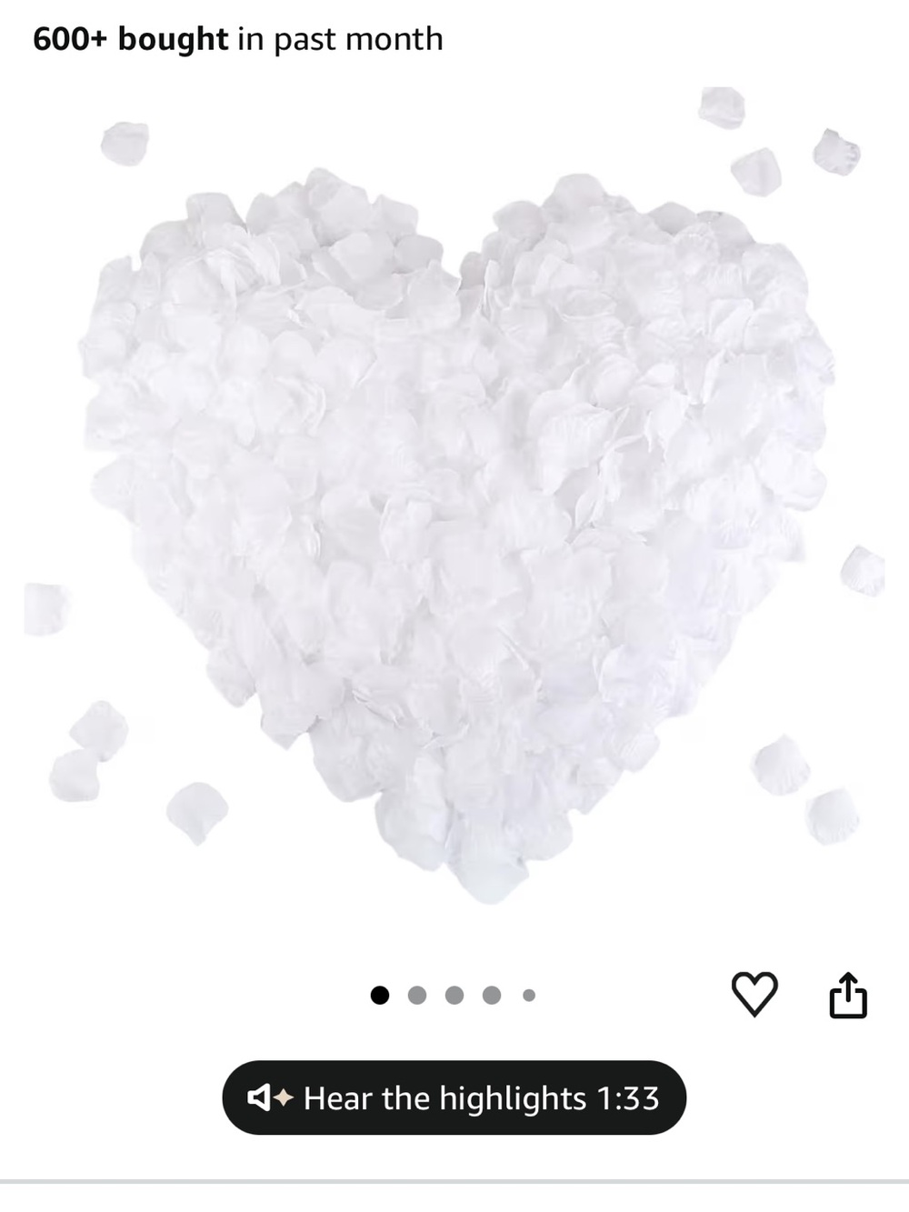Silk Flower Petals - 2,000 Faux Rose Petals